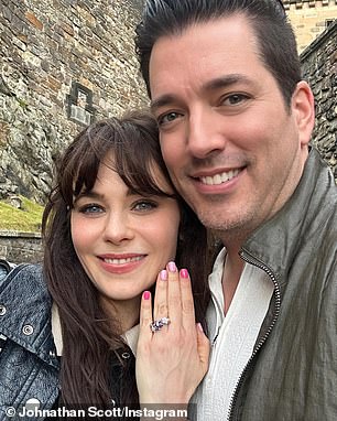 The 45-year-old television personality and the 44-year-old actress got engaged during a trip to Edinburgh in 2023.