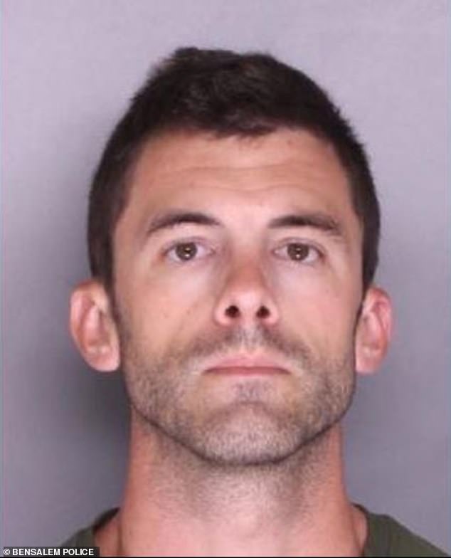 Matthew Bustin, 33, is being held on $2 million bail after being charged with robbery, burglary, stalking and harassment.