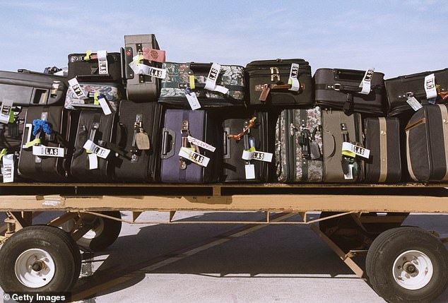 The baggage handler warned that ribbons and ties can interfere with the scanning process and cause delays.