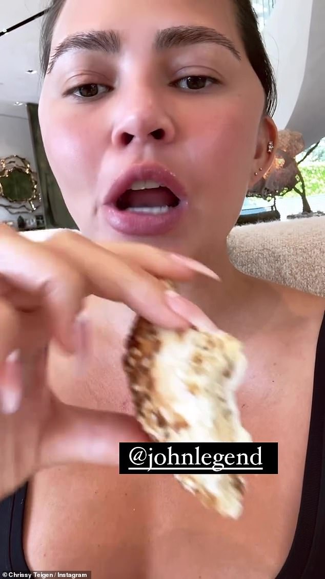 And on Wednesday, Chrissy Teigen took to her Instagram Stories to share a light-hearted clip while eating a bagel with cream cheese and catching up on 90 Day Fiancé: Happily Ever After?