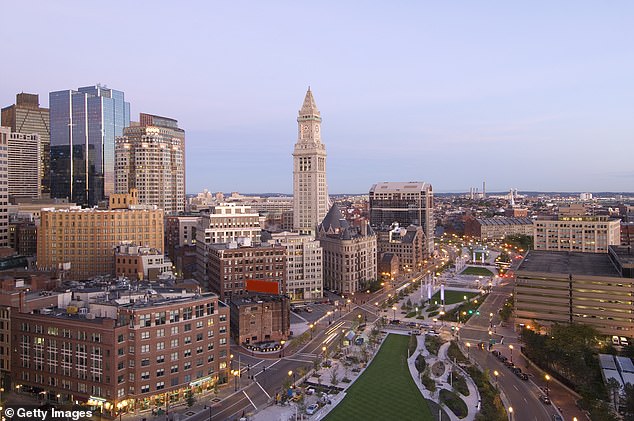 Boston, Massachusetts, ranks behind New York on the list, posting a 72.9 percent increase.