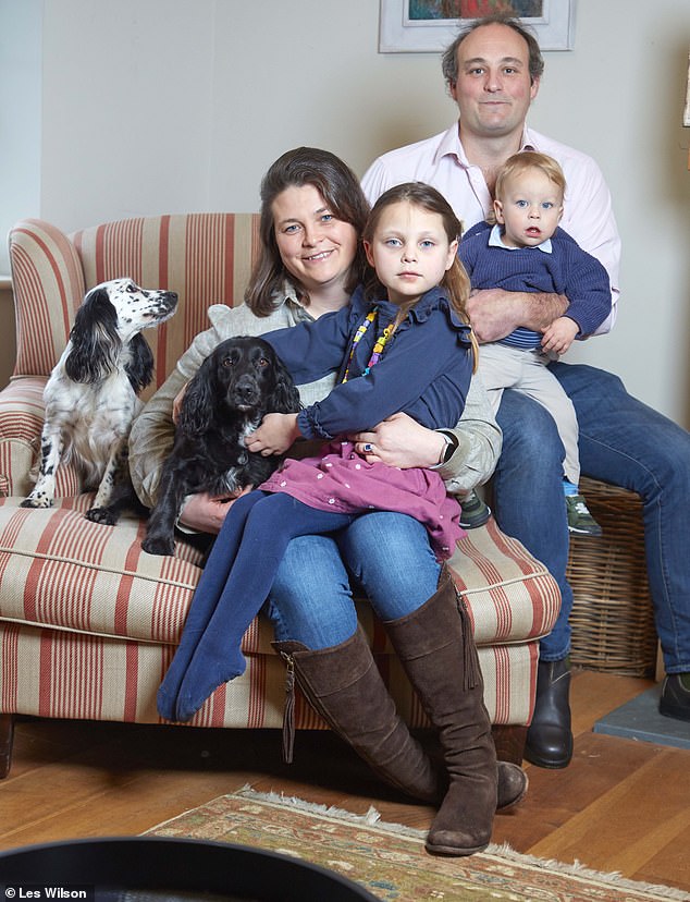 Anouk Howes, six, with her mother Sophie, father Mike and brother Willem, who has been diagnosed with SMA, a genetic disease that affects the muscles and causes progressive atrophy and weakness.