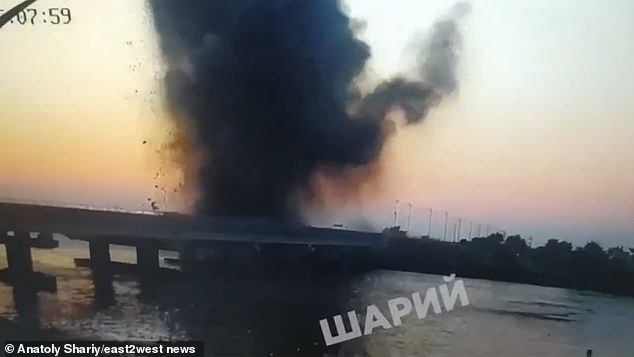 The timing of the Storm Shadow missile attack on the Chongar Bridge in June last year. Ukraine used the British-supplied missile to destroy the key bridge between Crimea and Russian-controlled parts of Ukraine's Kherson region.