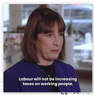 Mixed messages: Shadow chancellor Rache Reeves dismissed tax rise allegations but says she will bring back lifetime pension allowance