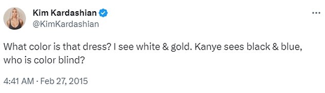 Celebrities including Ellen DeGeneres, Kim Kardashian, Kanye West, Justin Bieber and Taylor Swift weighed in on the sartorial debate in 2015.