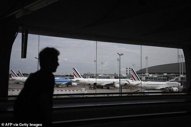 A suspected Russian-Ukrainian terrorist has been arrested in Paris after causing an explosion near Charles de Gaulle, the city's largest airport (file photo)