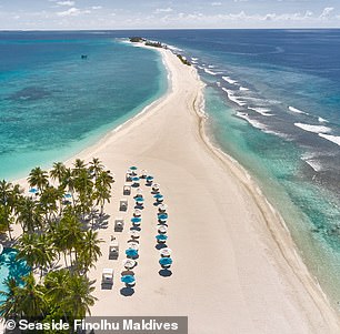 The location of Seaside Finolhu, Baa Atoll (above), is one of 26 natural atolls in the Indian Ocean.