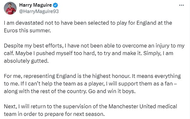 Both Maddison and Maguire posted statements on their social media accounts after the news broke.