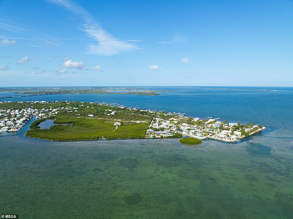 The house has views of the canals and the ocean.