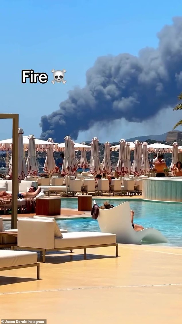 The fire that Jason filmed occurred on Tuesday in a warehouse near Ibiza airport