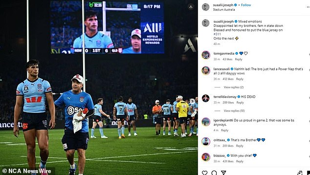 The Roosters star revealed his regret for doing the wrong thing to his teammates, family and NSW fans with the horrific shot that left Walsh knocked out.