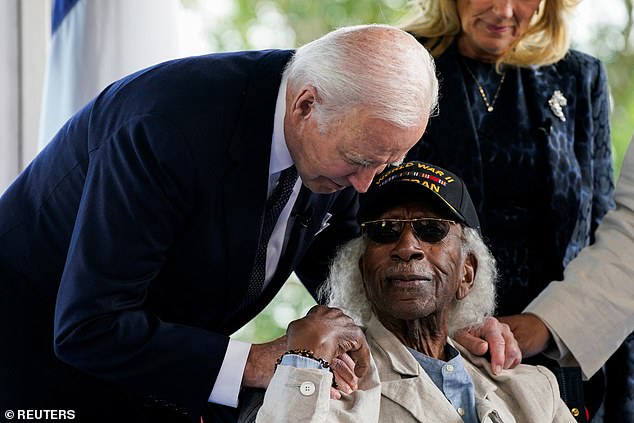 It is a rare occasion when the 81-year-old president is surrounded by an older generation.