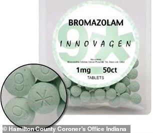 Traffickers are increasingly combining bromazolam with fentanyl to produce 'benzo-drugs', according to a 2022 report from the US Department of Justice.