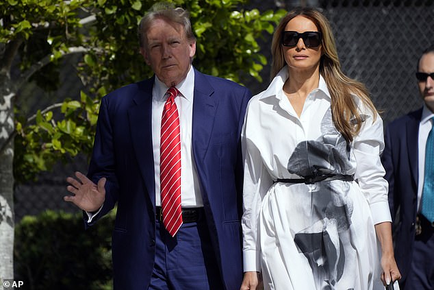 Trump said former first lady Melania Trump 'reads this shit,' in a rare acknowledgment of the impact of campaign coverage on her.