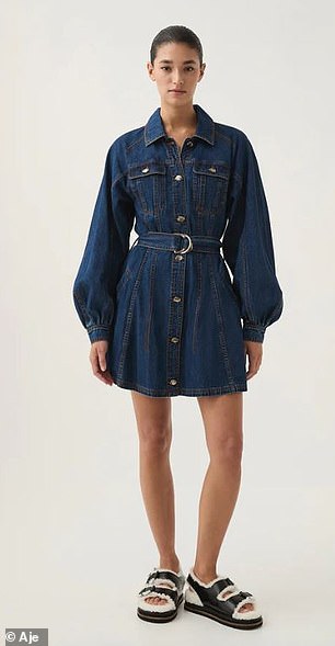 Aje Colorado Denim Mini Dress ($445)