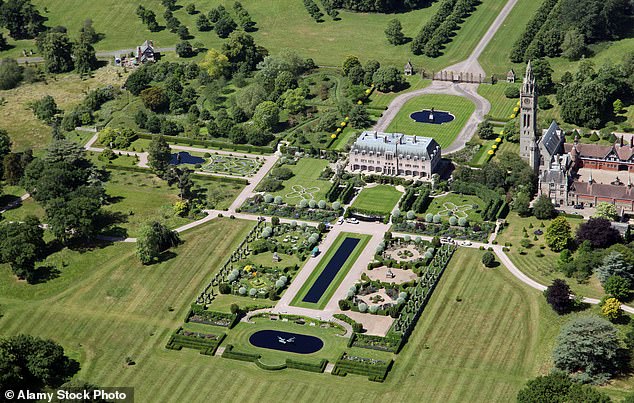 The Westminster family home: Eaton Hall rises from the ground as a grand symbol of wealthy ostentation and the power of self-promotion.