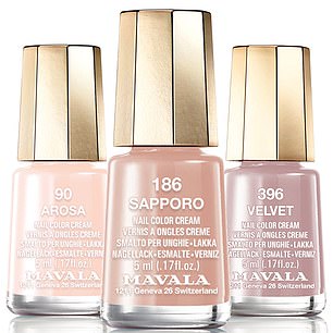 She also recommended nail polishes from Swiss brand Mavala with colors starting at $9.95 each.