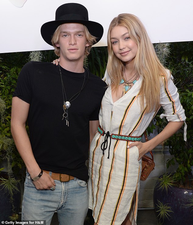 Cody Simpson rose to global pop stardom, before returning to the pool in 2019 (pictured, with model Gigi Hadid)