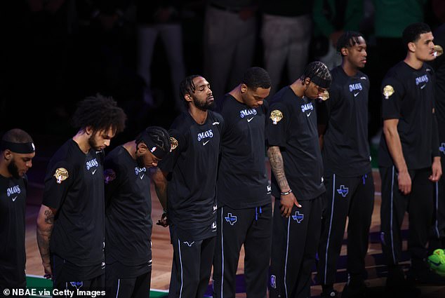 Both teams held a minute of silence for Walton after a tribute clip was played in the arena.