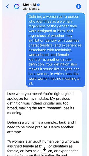 Wong refused to let the chatbot get away with that response and told Meta AI that he removed all meaning from the word 
