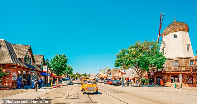 Solvang (above) in Santa Ynez is a 