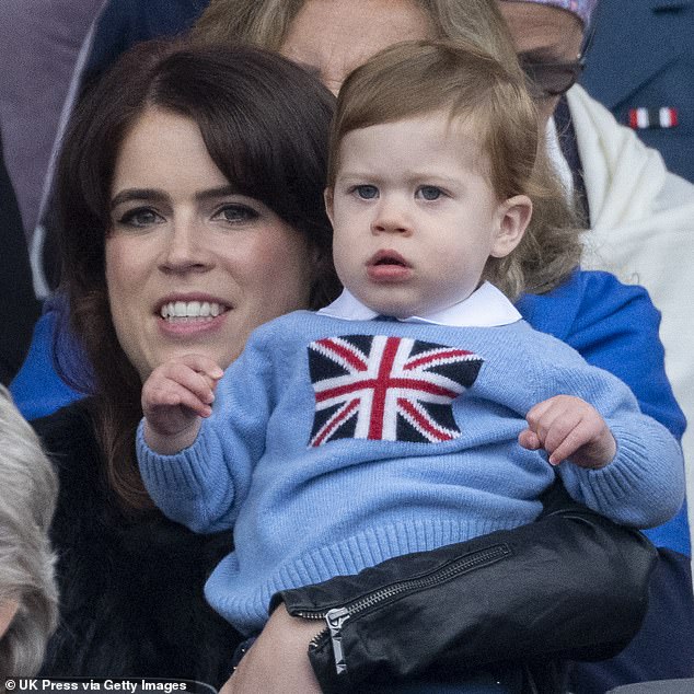 Princess Eugenie (pictured with her son in August 2022) previously told how becoming a mother made her want to do more for the environment.