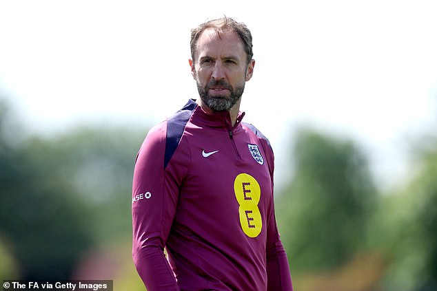 Southgate (pictured) admitted he had to make several difficult decisions about who to include