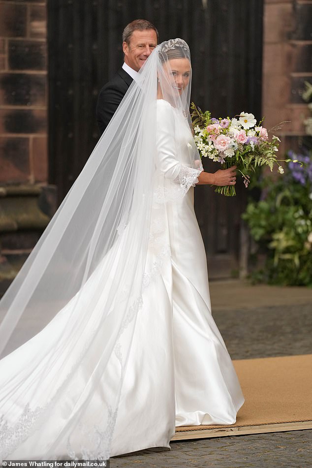 Olivia will marry the Duke of Westminster at Chester Cathedral today