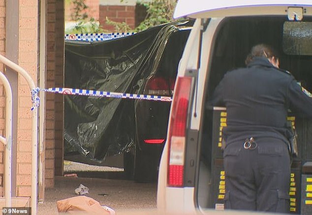 A 36-year-old man died at the scene (pictured) despite the efforts of paramedics.