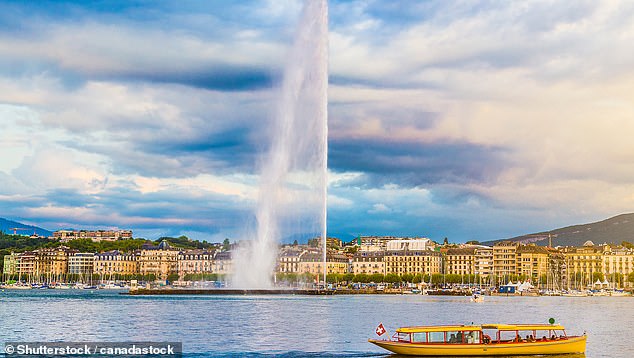 The second destination with the worst value (no. 27) according to surveys is Switzerland. In the photo: the Geneva skyline and the Jet d'Eau fountain