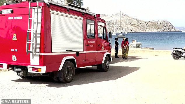 Firefighters participate in search operations for Dr. Mosley on June 6.