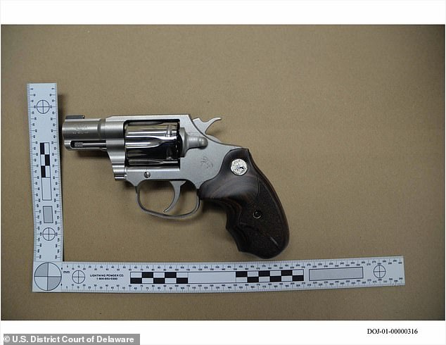 A photograph of the weapon presented as evidence at trial.