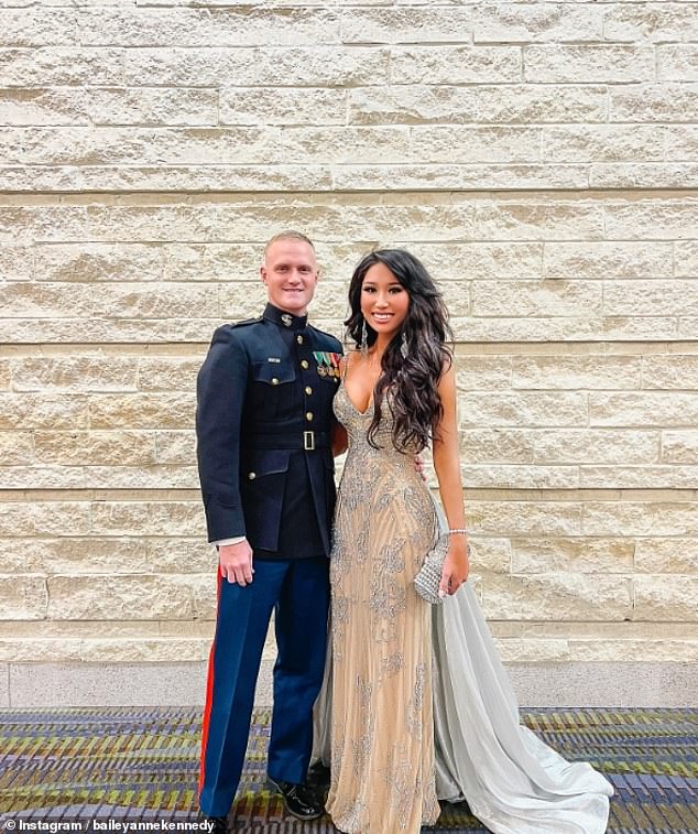 Kennedy, who married her military husband less than a year ago, is set to compete for Miss United States in August in Los Angeles.