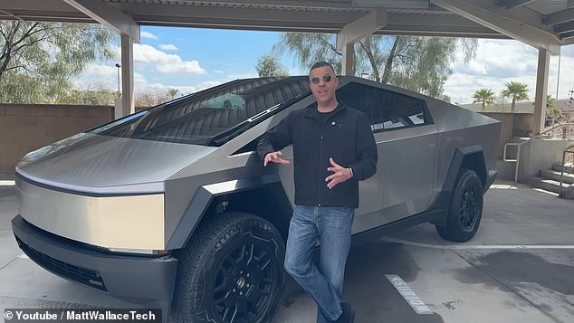 In the video, Mathew Wallace, who has since been identified as the driver, runs down a quiet Las Vegas street.