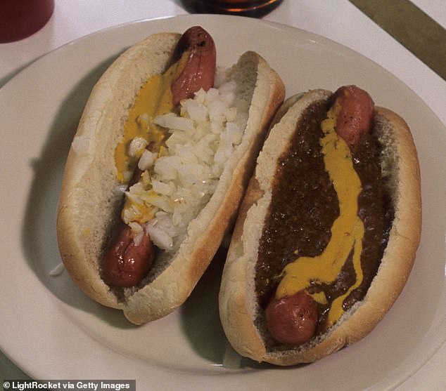 However, fans weren't convinced by the description of his hot dog and made sure to let the world know that the response left them fuming (a Coney dog ​​pictured).