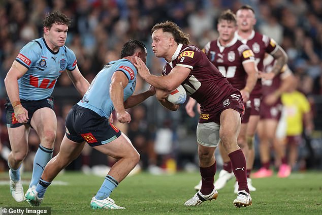 Cotter was part of the Queensland team that enjoyed a big win over New South Wales in the first match of the 2024 Origin series.