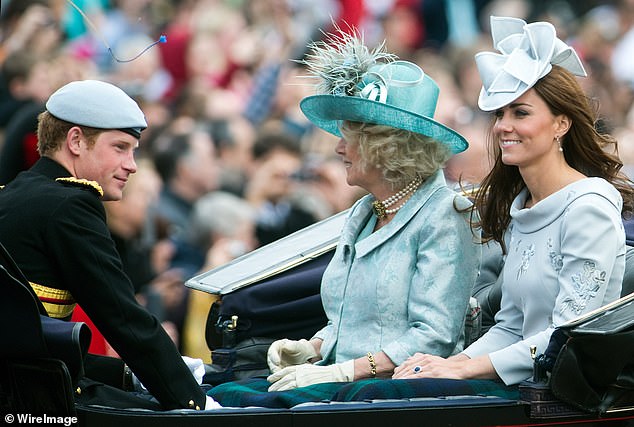 Another Trooping the Color and another chance to coordinate. This time, in 2012, the royal couple opted for a light blue color palette.