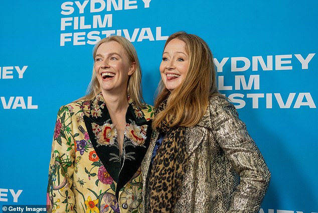 For the premiere, Miranda showed off her style in a bright snake-print coat, which she paired with a navy blue blouse and black pants.