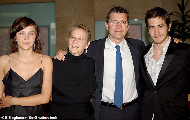 The star grew up in show business with her Swedish director Stephen Gyllenhaal and screenwriter mother Naomi Foner. Her older sister is Maggie Gyllenhaal, 46, who has starred in films including The Dark Knight and Crazy Heart (pictured together in 2003).