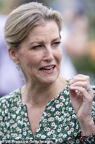 The Duchess of Edinburgh appears eating a mushroom leaf