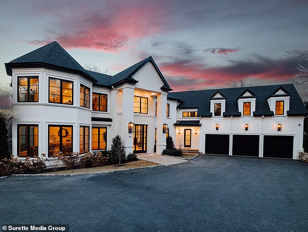 While the national average percentage of homes valued at more than $1 million is 8.2 percent, the city at the top of the list has a whopping 81 percent of homes above the million-dollar mark (pictured: house in Boston).