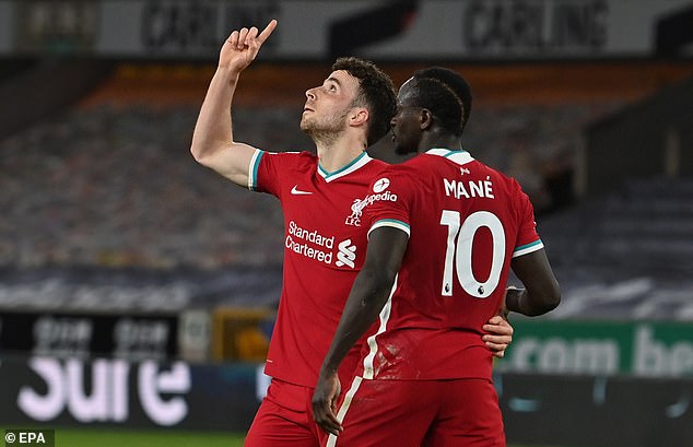 Jota made the surprising decision of not including Sadio Mane in his best eleven