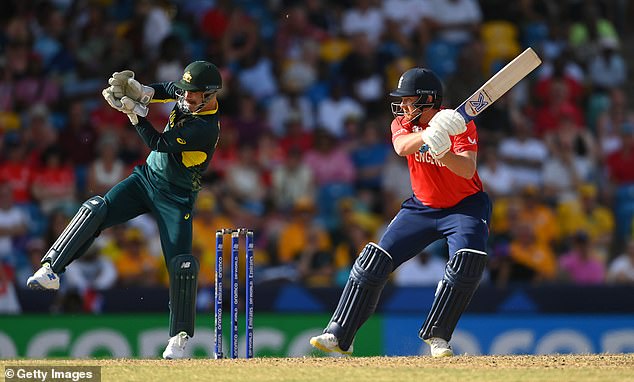 Jonny Bairstow (right), slow on the field, managed seven off 13 balls.