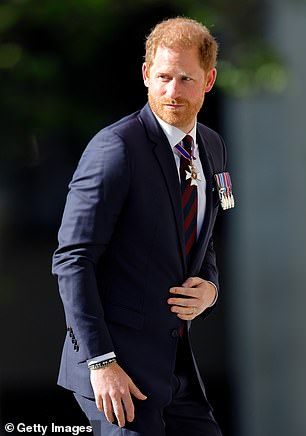 Prince Harry didn't see his father when he visited London last month (pictured)