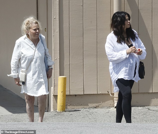 Jenna and her mom talked on the way to the car.