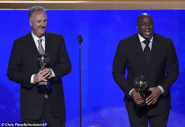 Larry Bird and Magic Johnson faced off in the '80s as the Celtics and Lakers battled for glory.