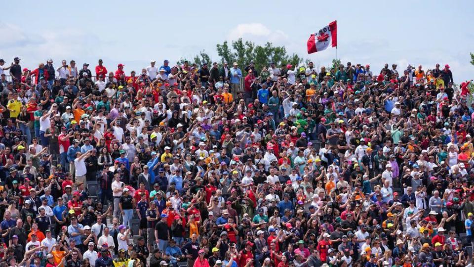 Fans watch the action at the 2023 Canadian Grand Prix