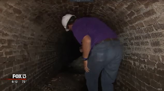 History professor and researcher Dr Gary Mormino described the tunnels to DailyMail.com as 