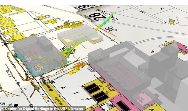 Another image shows how a tunnel leaves an industrial building.