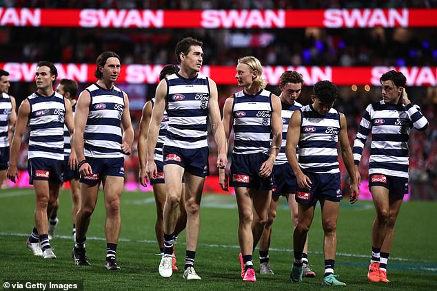 Geelong had made a fast start but were unable to maintain their lead.